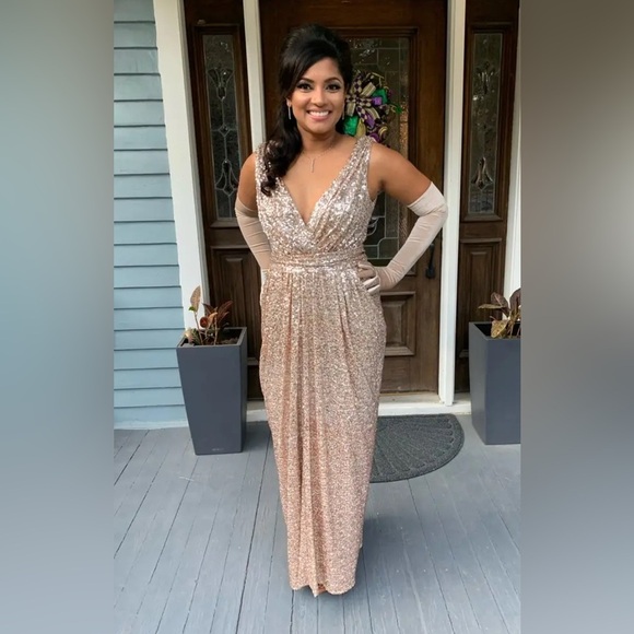 Badgley Mischka Glitz Gown size 6 - Picture 5 of 13